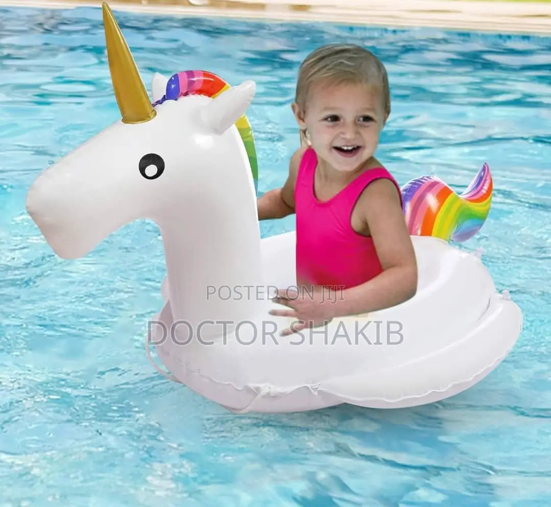 Baby Pool Float Unicorn Inflatable Swimming Seat-New
