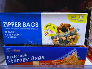 Double Zipper Seal Bag 16 X 14cm 30 Bags