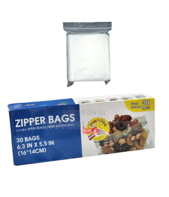 Double Zipper Seal Bag 16 X 14cm 30 Bags