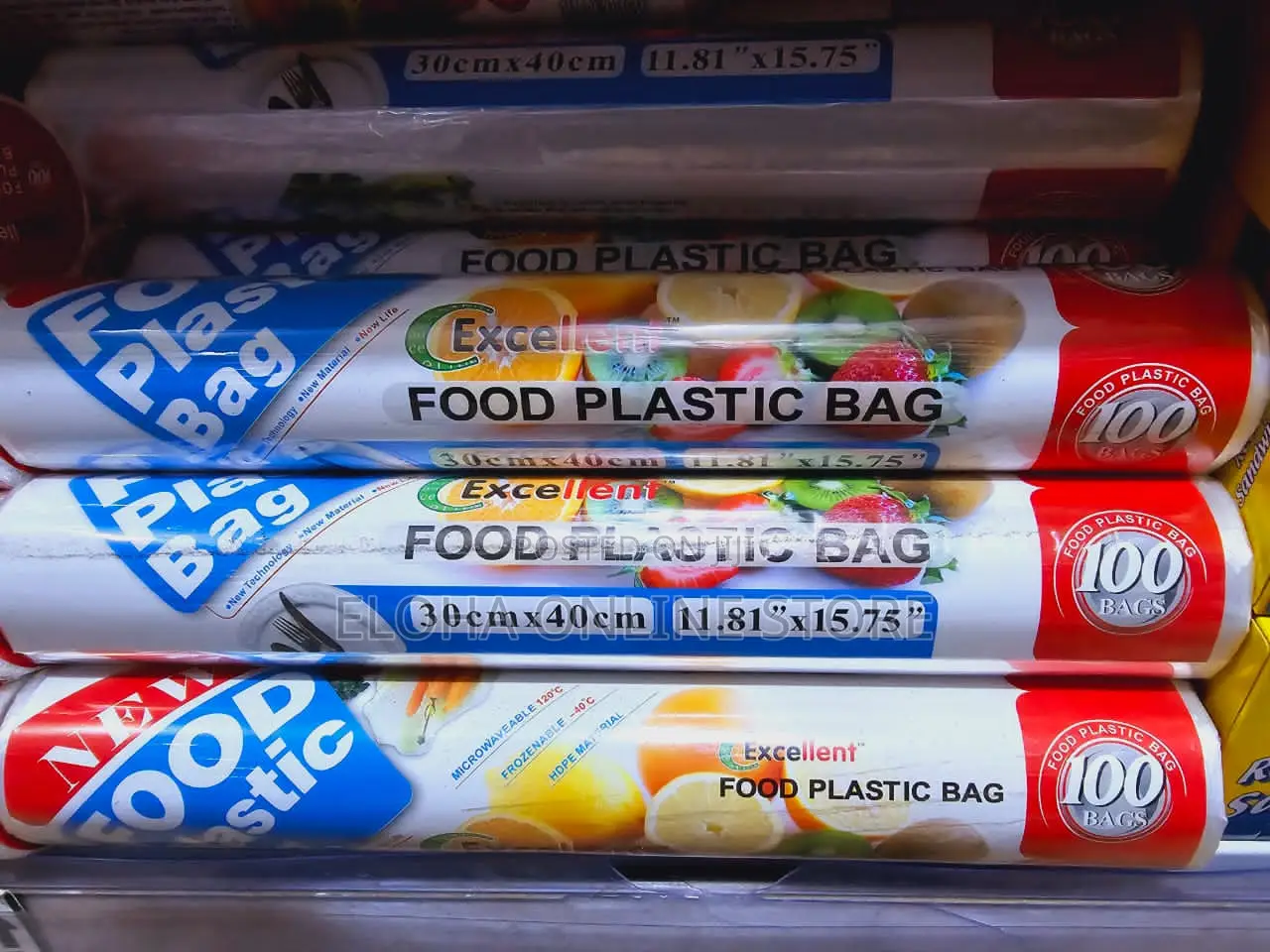 Food Plastic Bag 100pcs Z (20x30cm)