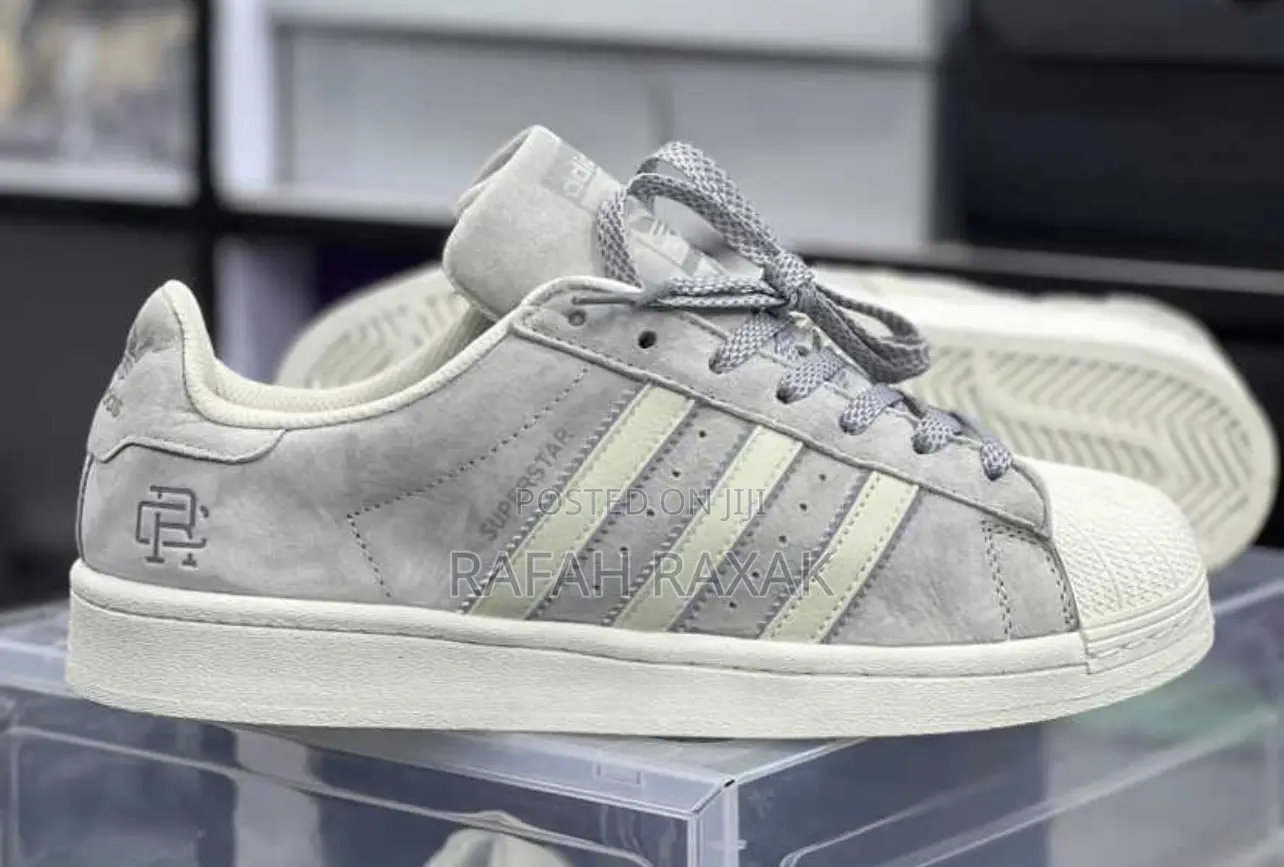 Original Mid Grey Suede Adidas Superstar Sneaker
