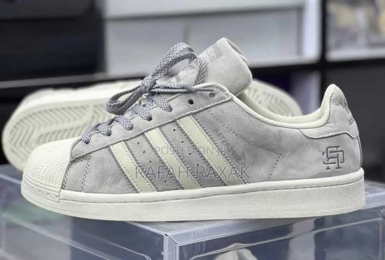 Original Mid Grey Suede Adidas Superstar Sneaker