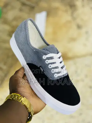 Original Grey/Black Velvet Vans Off the Wall Sneakers