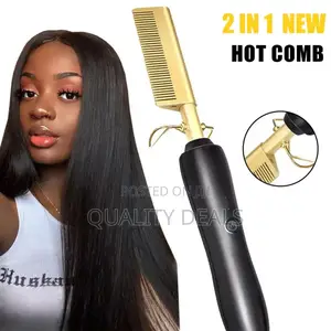 Electric Ceramic Straightening Heat Press Hot Comb