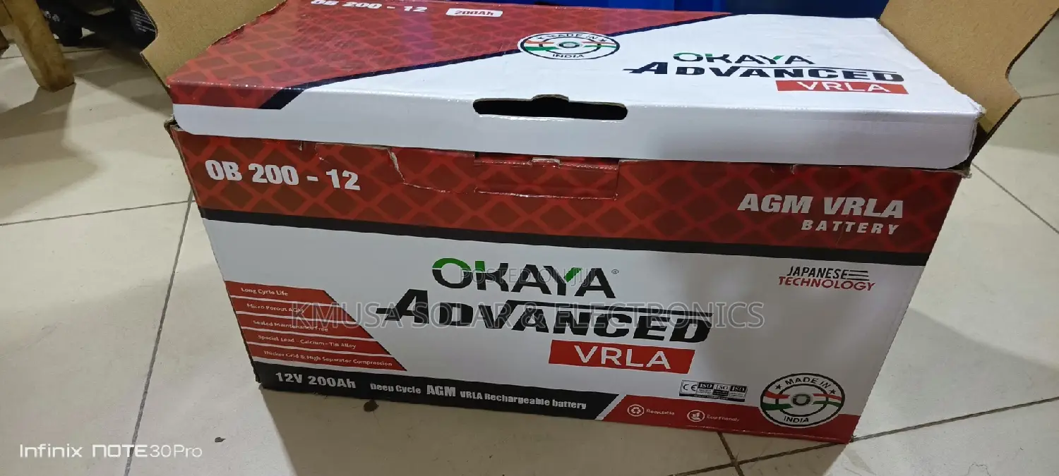 200ah Okaya Solar Battery