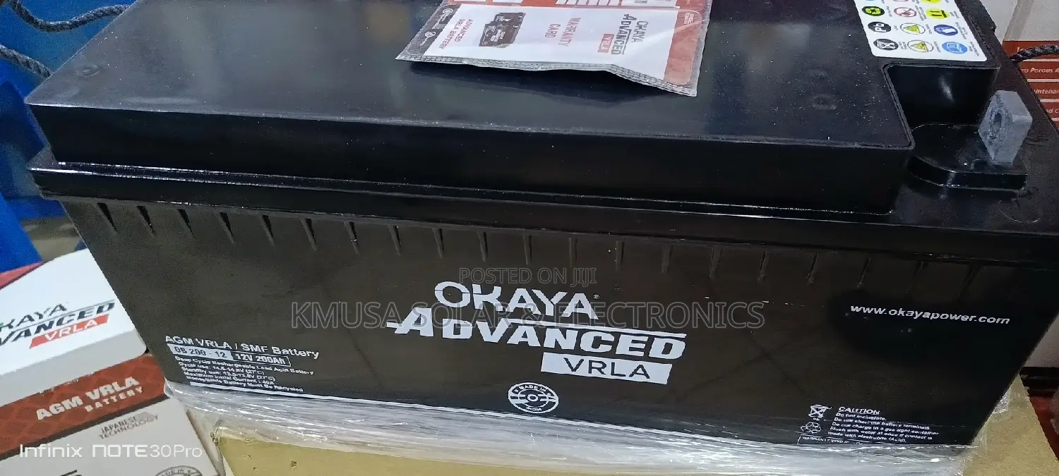 200ah Okaya Solar Battery