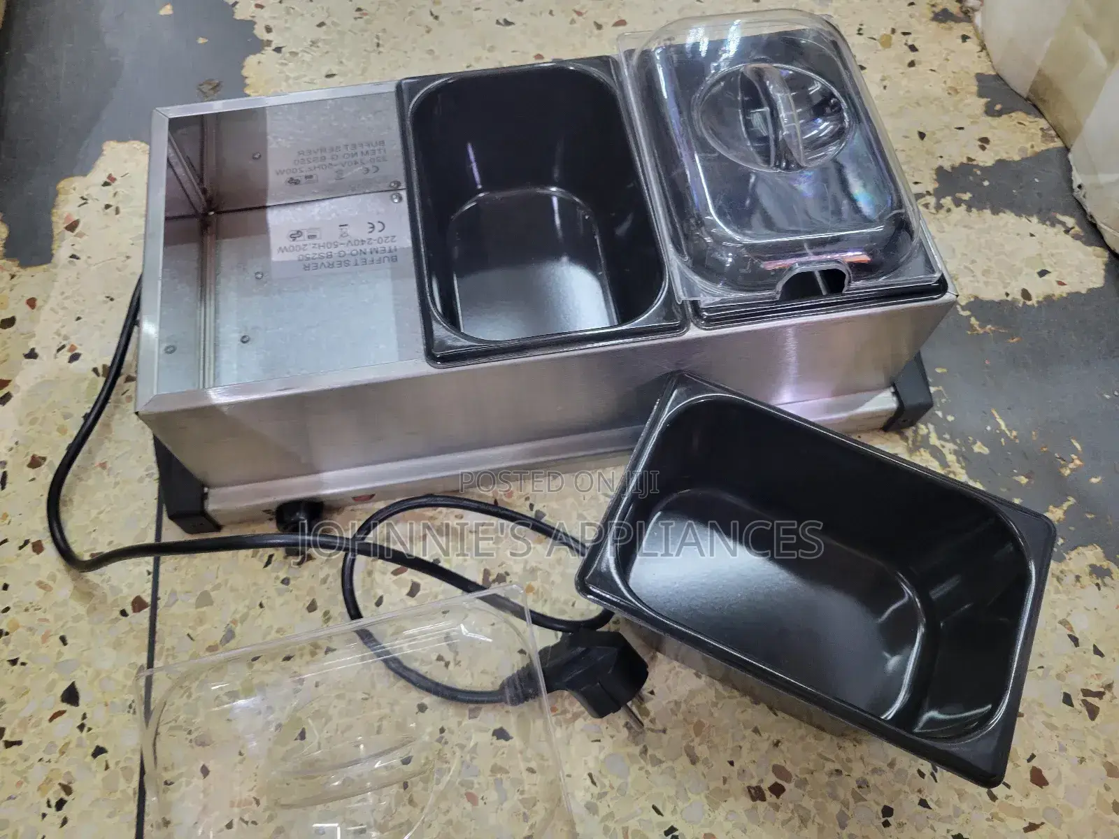 Home Buffet Electric Chafing Food Carmer 3 Compa
