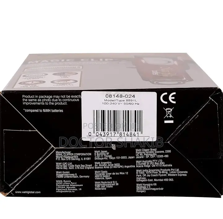 WL-6066 Professional Rechargeable Hair Clipper