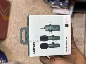 Green Lion 3 IN 1 Microphone Type-C / Lightning /Aux – Green