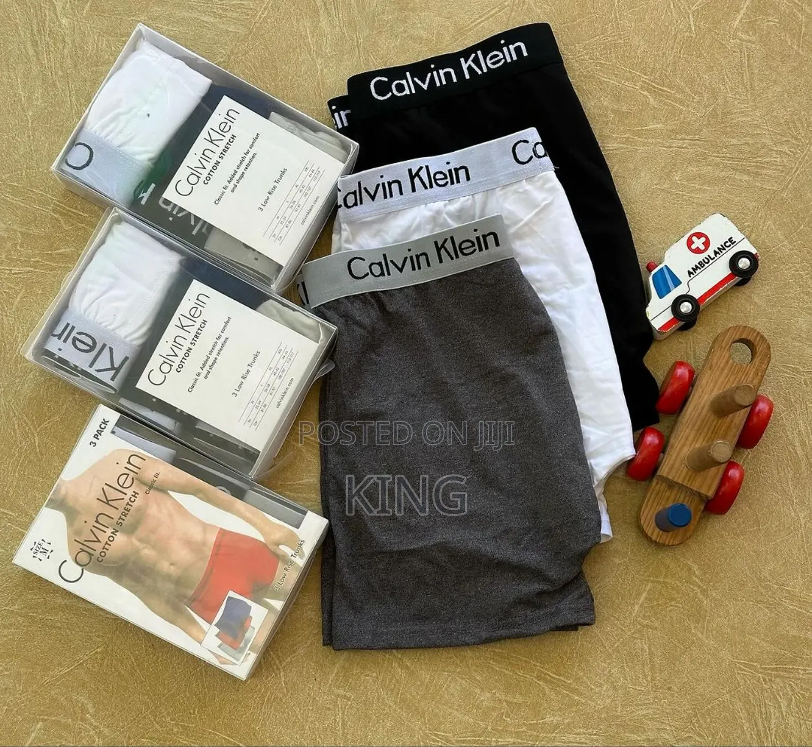 Calvin Klein Boxers. Premium Cotton. 3piece