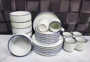 Photo - 24pieces of Unique Dinner Set 6cups,Plates,Side Plate,Bowels
