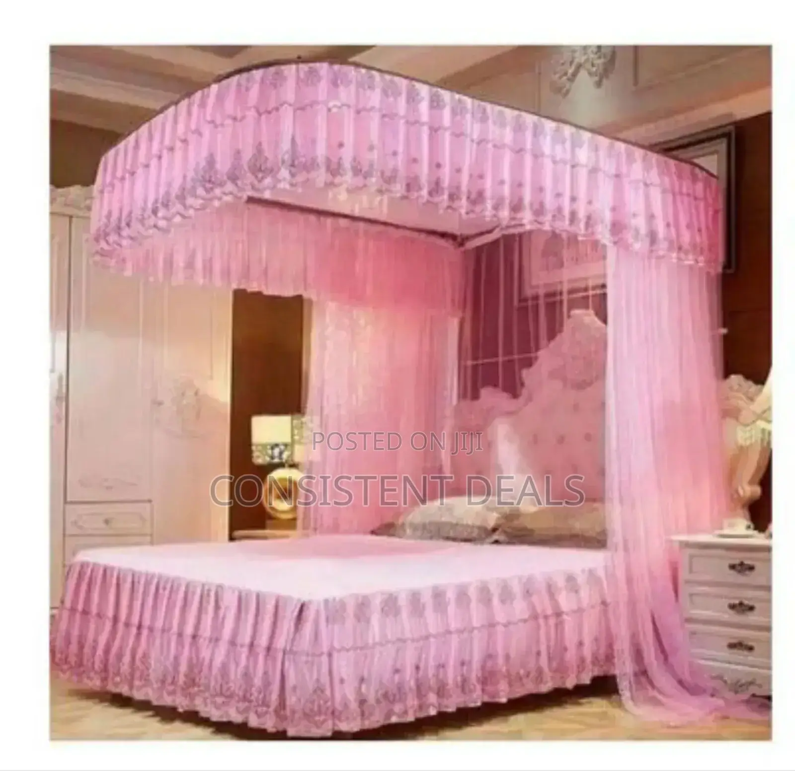 Double Rail / 2 Stand Luxury Mosquito Net