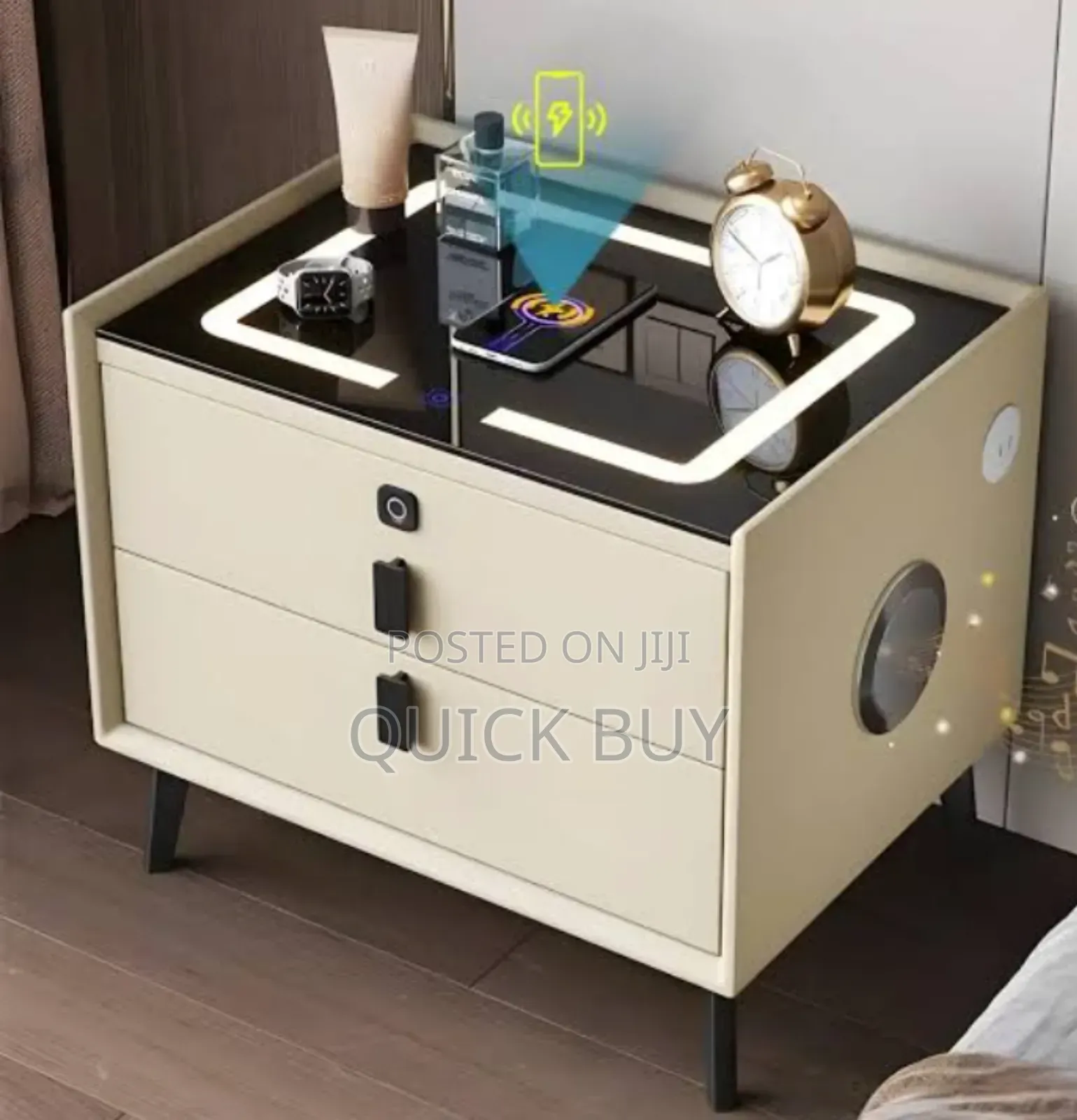 The KING'S Elegant Bedside Table (Noble Furniture