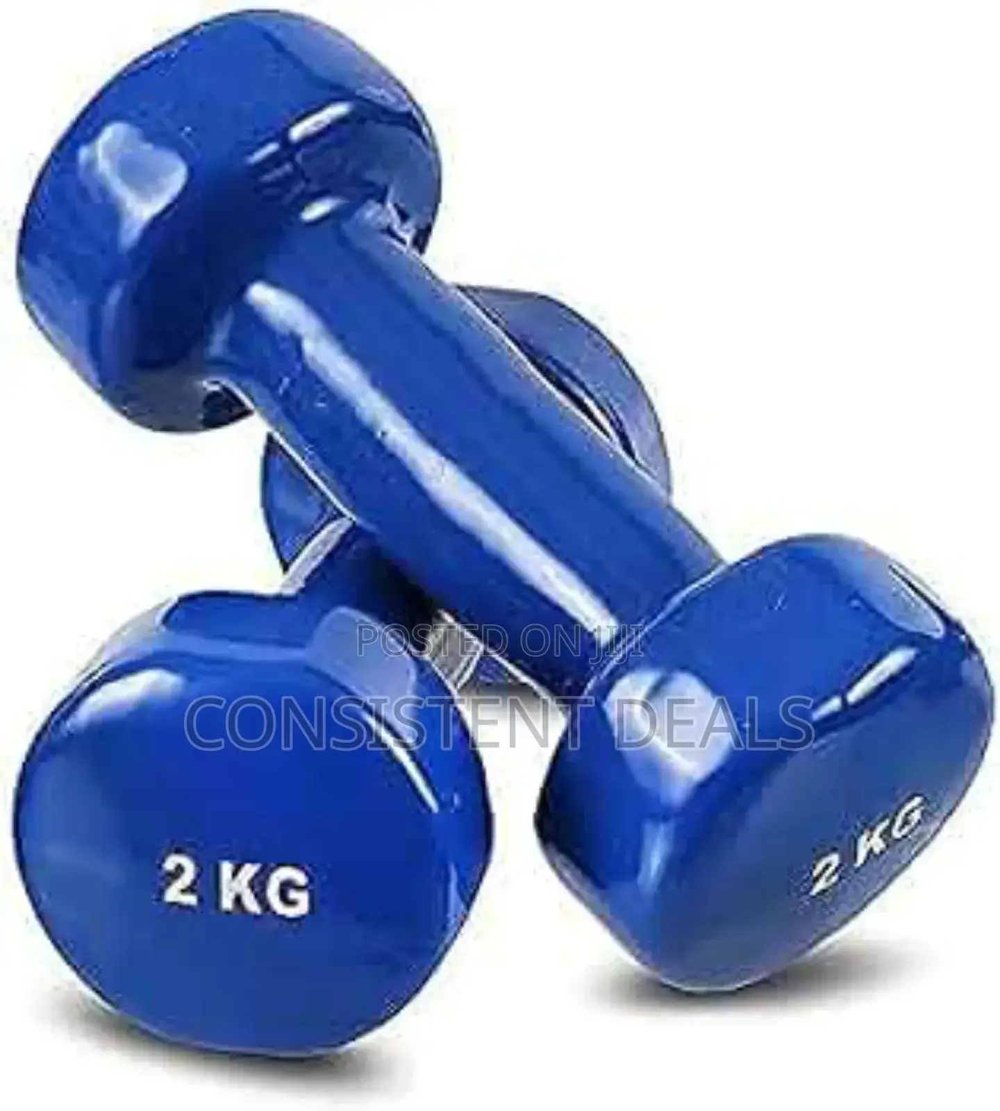 2kg Pair of Vinyl Coated Dumbells