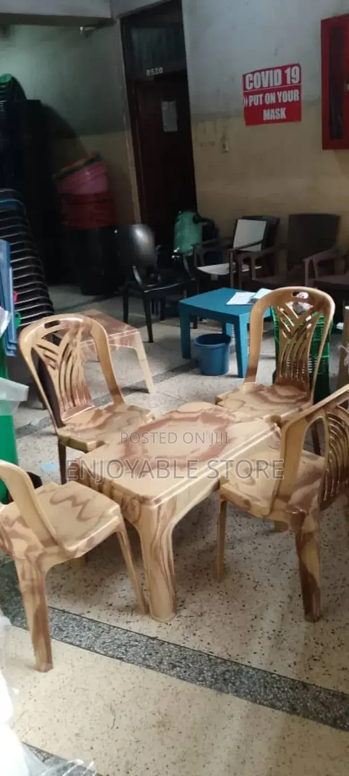Plastic Table and Chairs