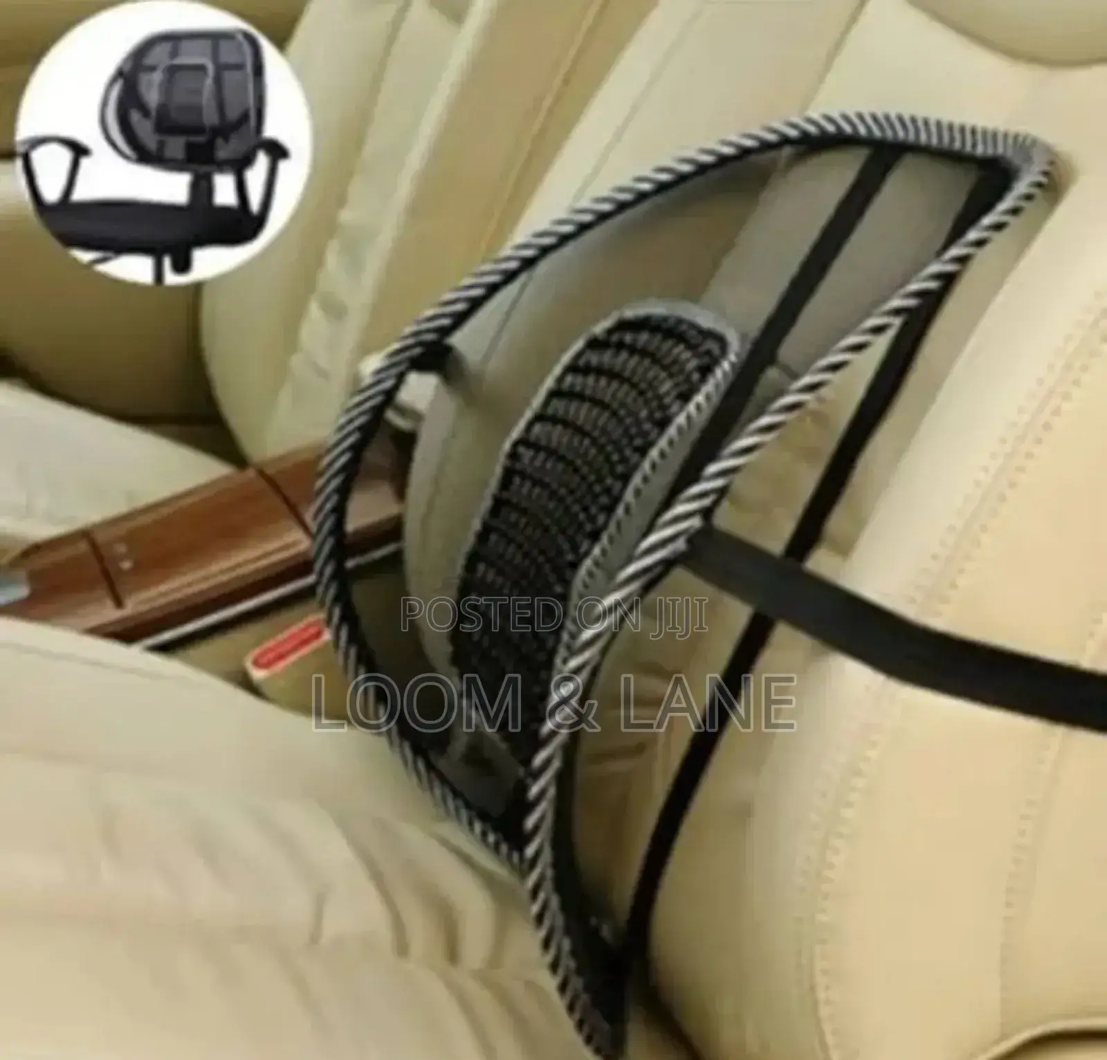 Car Seat/Officechair Cushion for Back and Abdomen Support