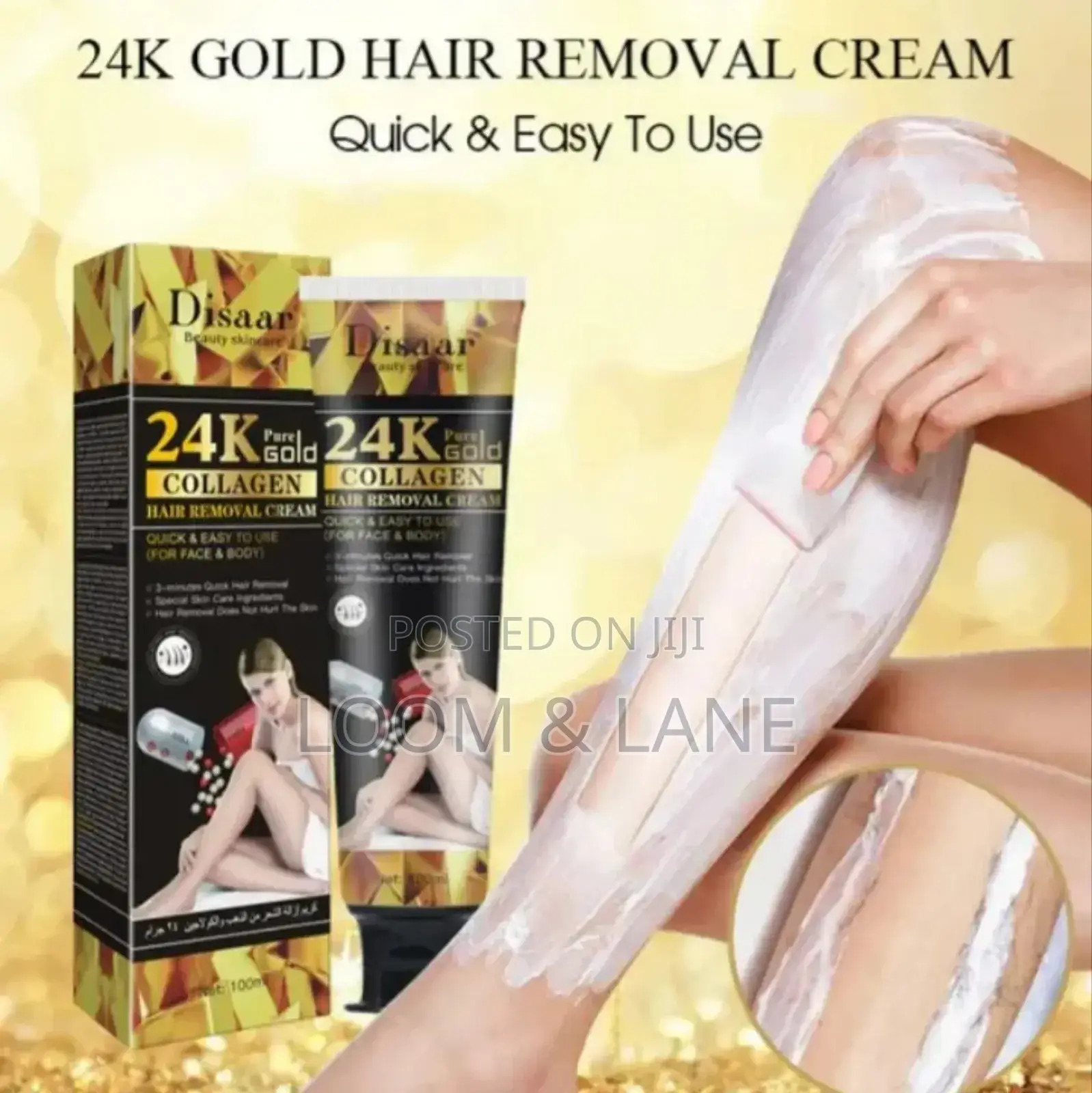 Disaar Pure Gold Collagen Hair Removal Cream