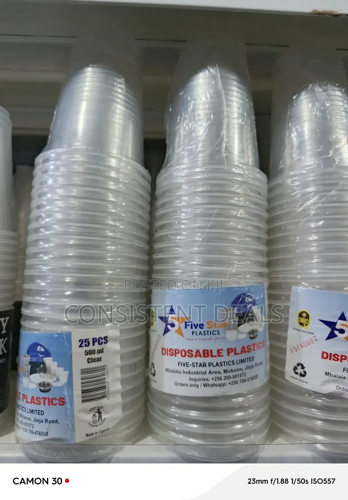 25pcs of Plastic Disposable Glasses