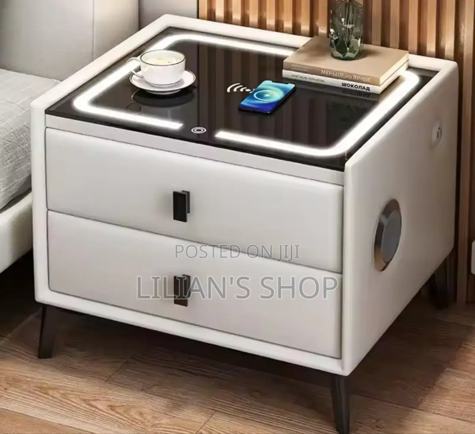 LED Light Smart Bedside Table