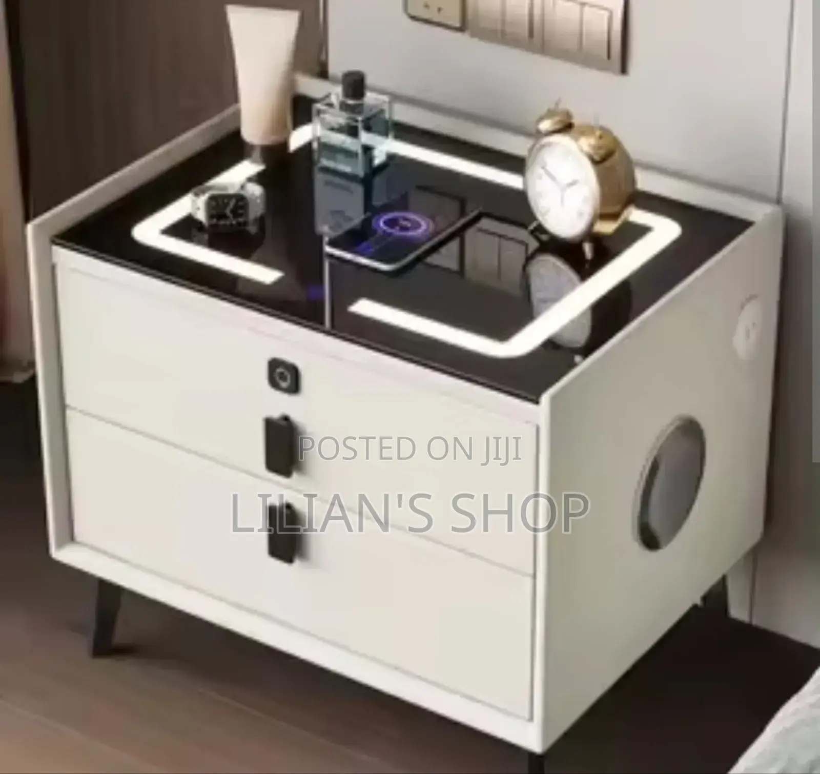 LED Light Smart Bedside Table