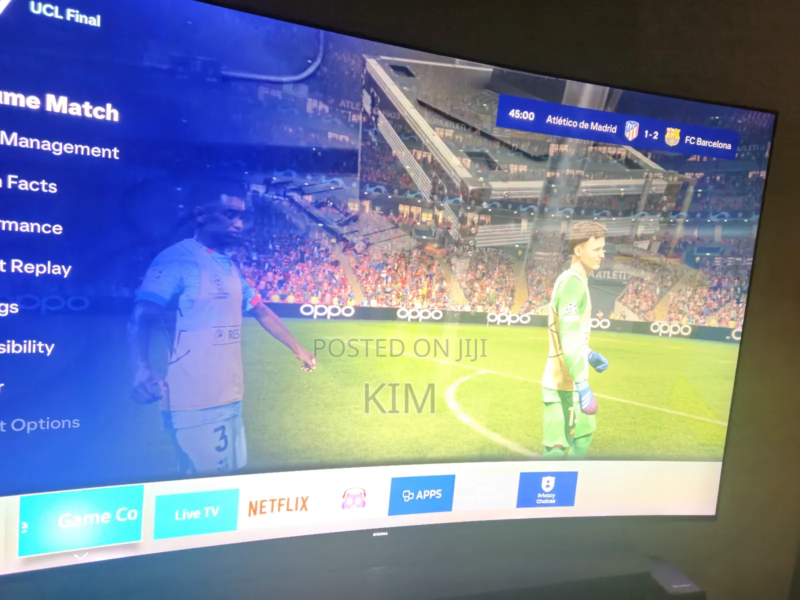 Used Samsung 65 Inches Curved TV.