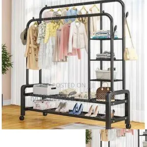 Metallic Clothes Rack
