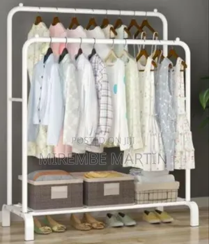 Metallic Clothes Rack
