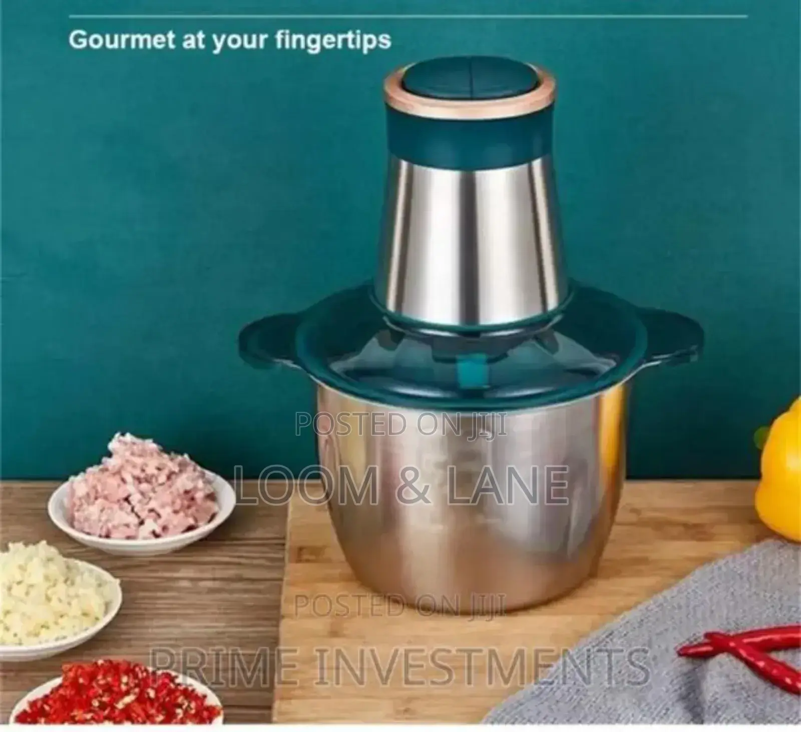 Hoffmans Stainless Steel Electric Food Processor/Grinder