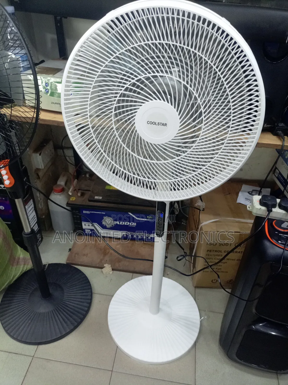 Portable Stand Fan With a Remote