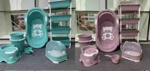 Plastic Baby Bath Tub Set