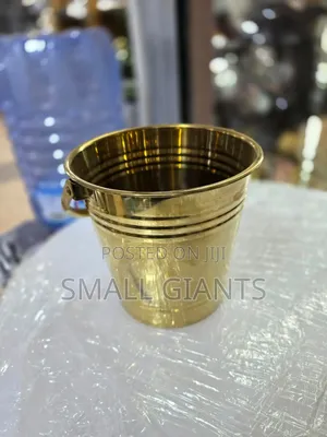 Golden Stainless Steel Ice Bucket