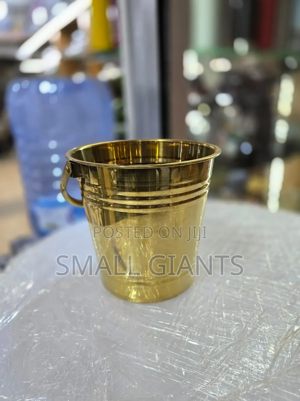 Golden Stainless Steel Ice Bucket