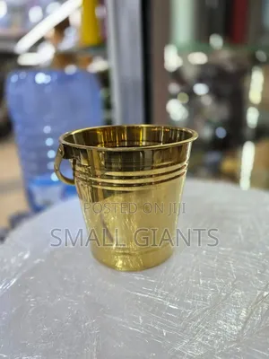 Golden Stainless Steel Ice Bucket