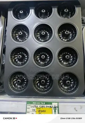 12 Hole Long Muffins Cupcake Mold