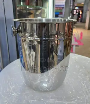 Double Wall Portable Stainless Steel Ice Bucket