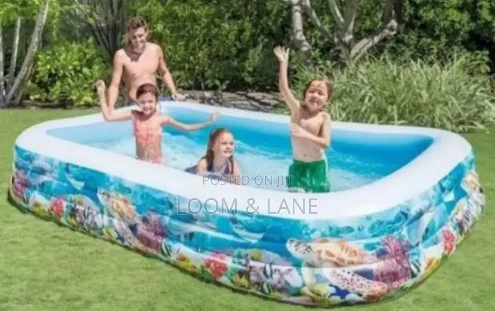 Inflatable Kids' Swimming Square Pool (6+)