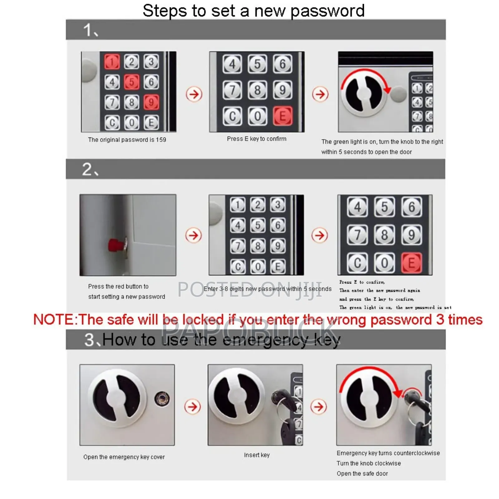 Anti-theft Safe Deposit Box