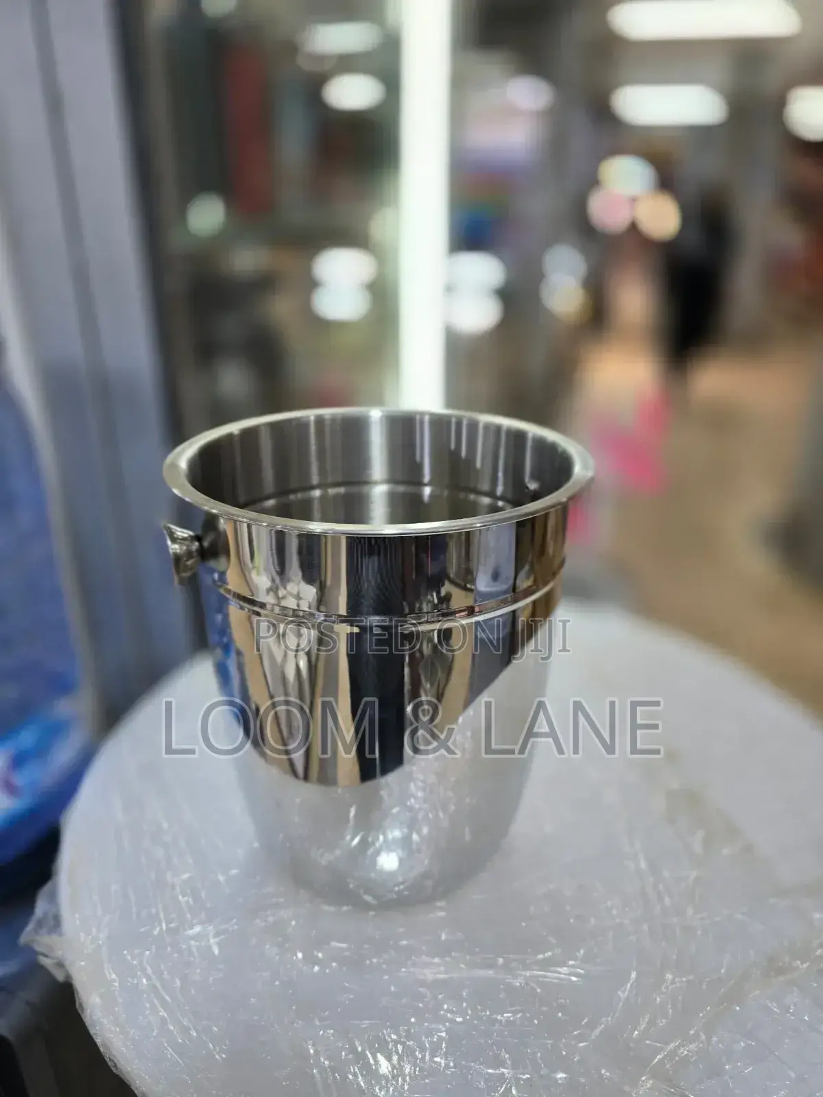 Silver Stainless Steel Ice Bucket