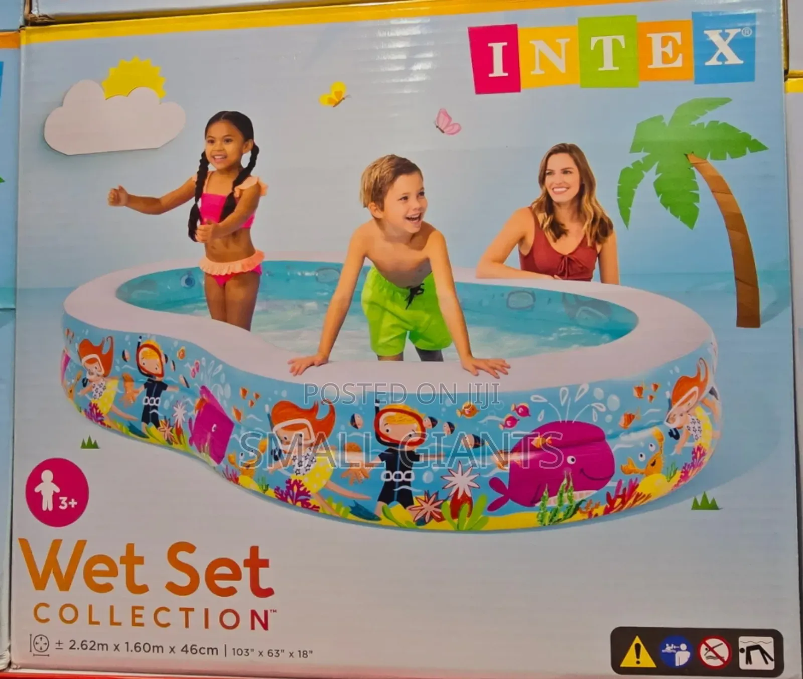 Swim Center Paradise Seaside Inflatable Kids Pool