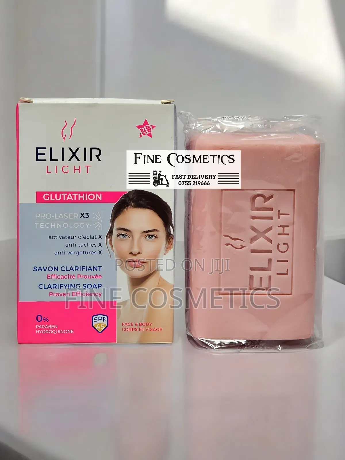 ELIXIR LIGHT | New Skin Whitening SET OF Cream, Serum + Soap