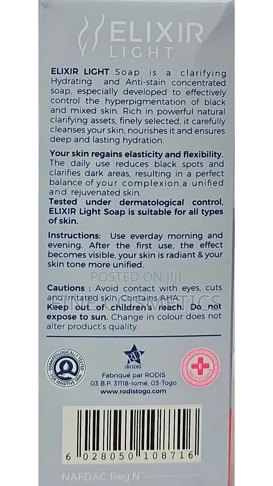 ELIXIR LIGHT | New Skin Whitening SET OF Cream, Serum + Soap