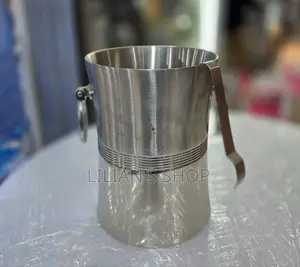 Stainless Steel Ice Bucket Wine Bucket - Sliver
