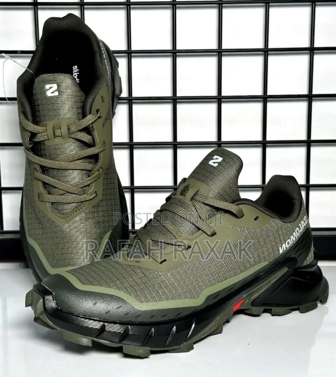 Original Green Salomon Alphacross 5 Gore-Tex Running Sneaker