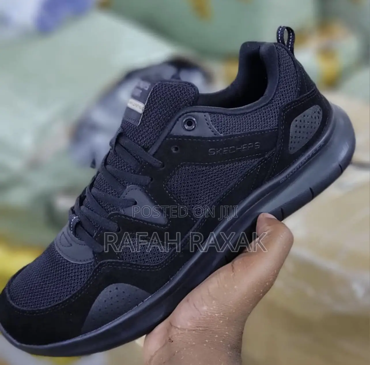 Original Triple Black Skechers Quantum Flex Light Sneaker