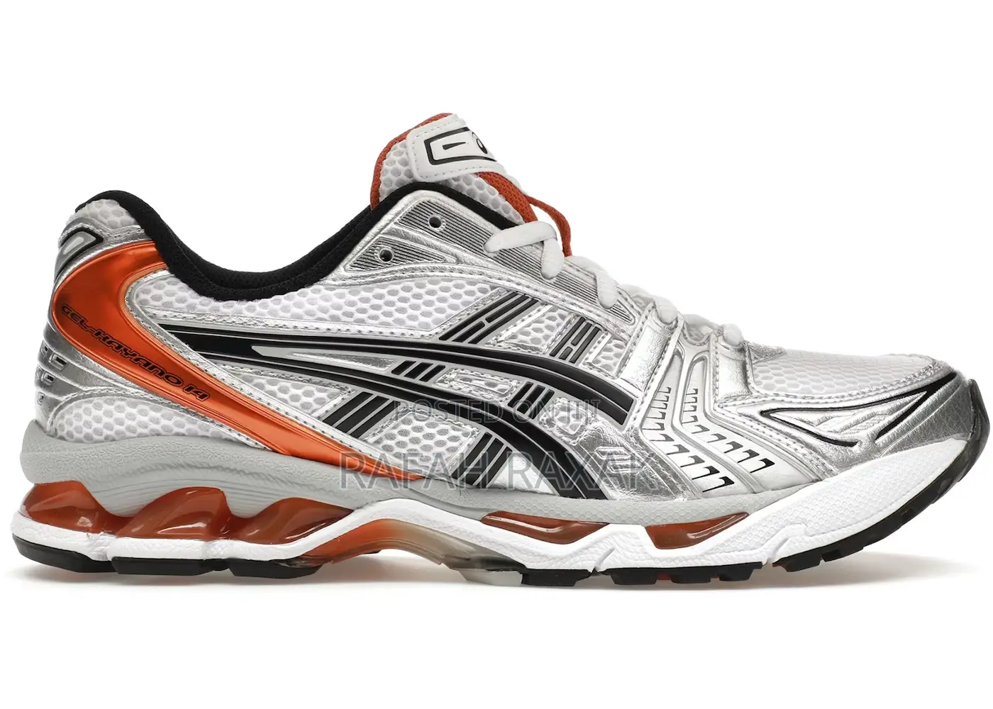 Original Men’S White/Orange Asics Gel Kayona Sneakers