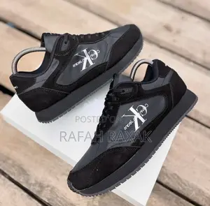 Original Triple Black Calvin Jeans Smart Casual Sneakers