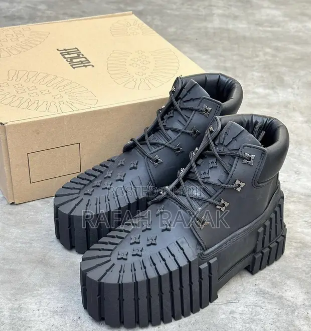 Men'S MSCHF X Tyga 2x4 Black 6 Inch Timberland Rubber Boot in