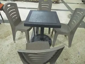 Bar/Restaurant/Dining Table and 4 Chairs Plastic
