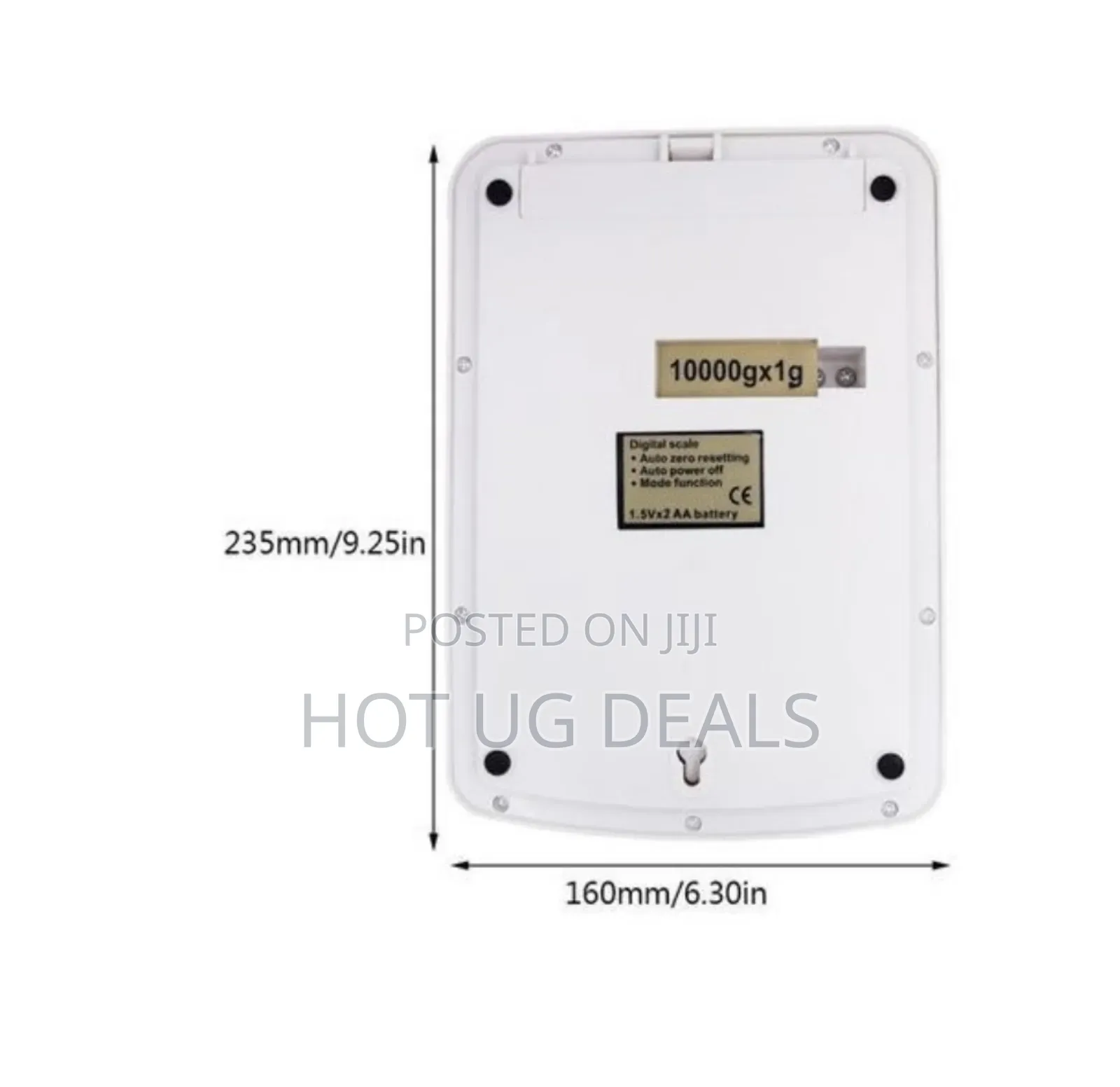 10kg Digital Kitchen Weighing Scale / Balance - White