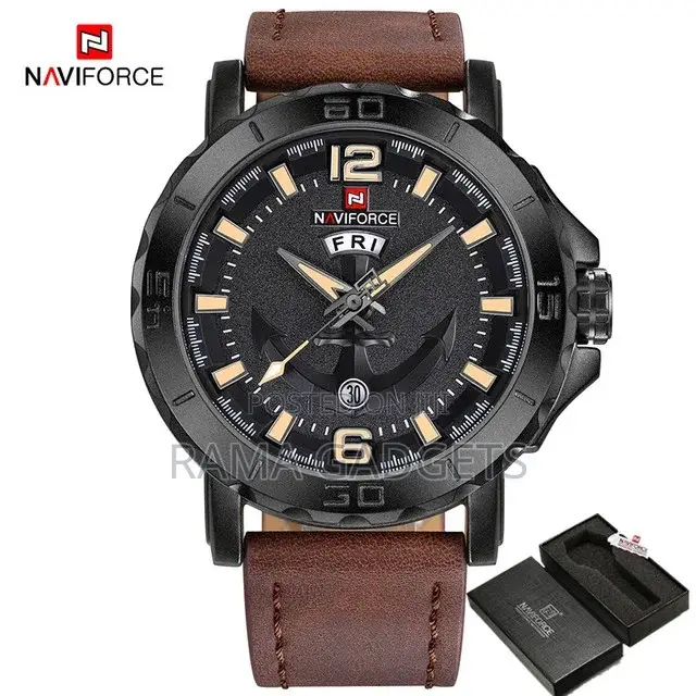 Naviforce NF9122 Casual Quartz Watch Leather Strap